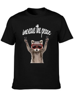 Peaceful Raccoon Graphic Tee