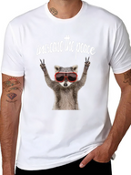 Peaceful Raccoon Graphic Tee