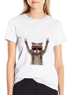 Peaceful Raccoon Graphic Tee