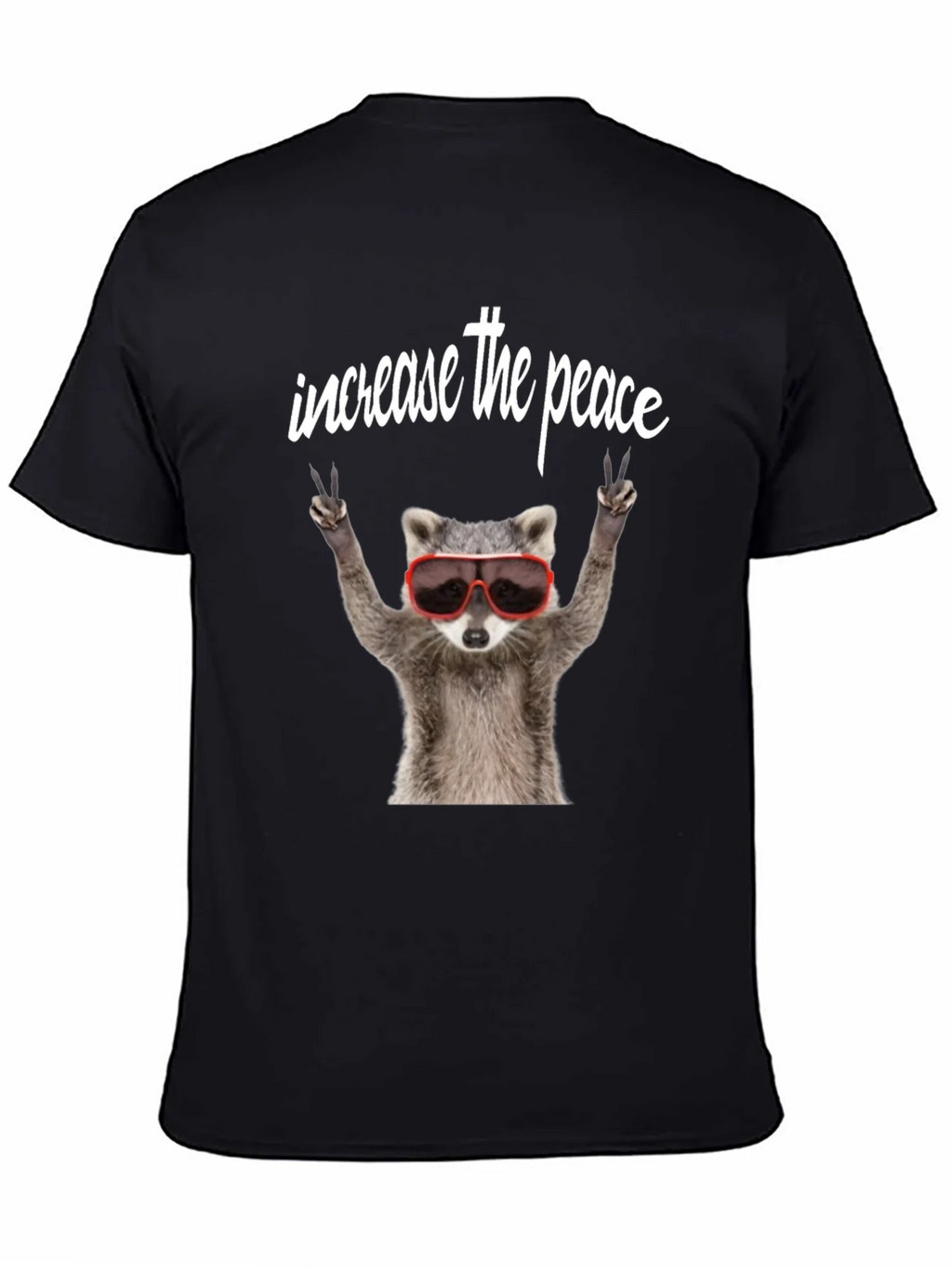 Peaceful Raccoon Graphic Tee