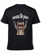 Peaceful Raccoon Graphic Tee