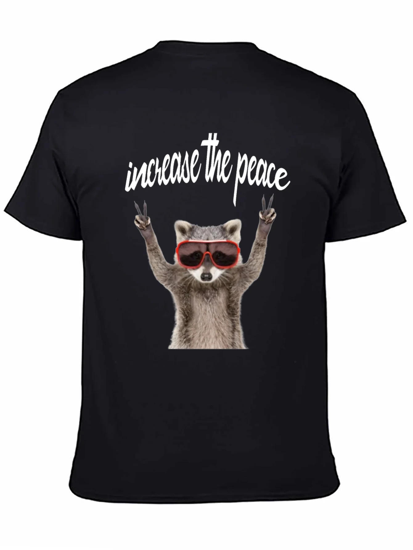 Peaceful Raccoon Graphic Tee