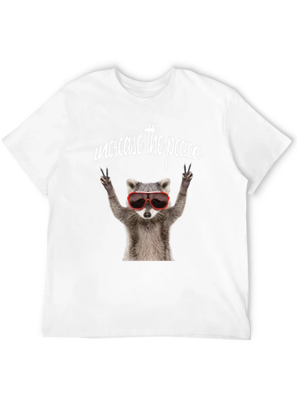 Peaceful Raccoon Graphic Tee
