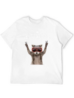 Peaceful Raccoon Graphic Tee