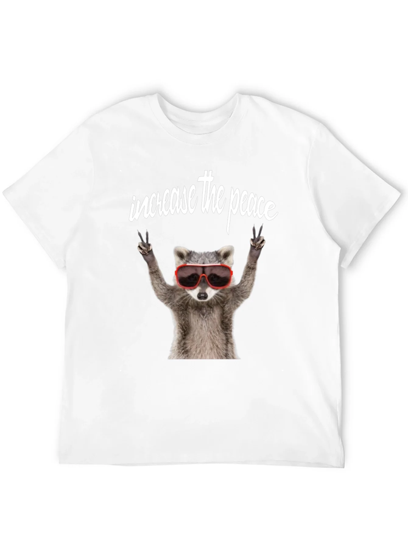 Peaceful Raccoon Graphic Tee