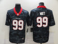 Men's Houston Texans J.J. Watt #99 Gray Camouflage Game Jersey1