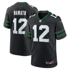 Joe Namath New York Jets Nike Alternate Retired   Game Jersey - Legacy Black