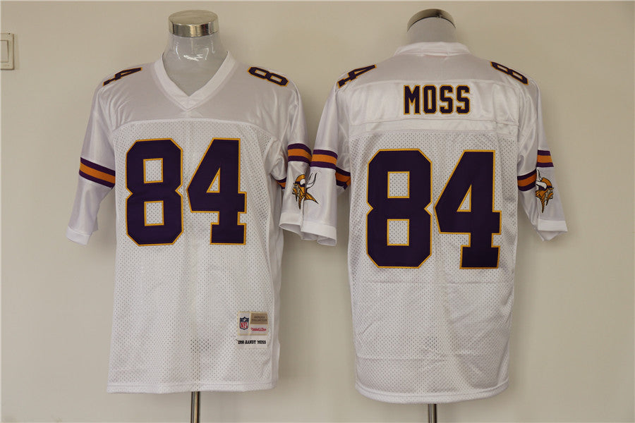 Men's Minnesota Vikings Randy Moss  White Legacy Replica Jersey1
