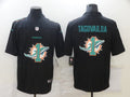 Men's Miami Dolphins Tua Tagovailoa #1 Black Authentic Game Jersey1