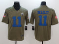 Men's Dallas Cowboys Cole Beasley #11 Brown Game Jersey1