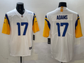Men's Los Angeles Rams Davante Adams #17 White Game Player Jersey1