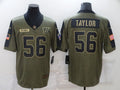 Men's New York Giants Lawrence Taylor #56 Brown Game Jersey1