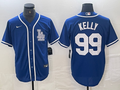 Men's Los Angeles Dodgers Joe Kelly #99 Blue Limited Player Jersey1