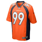 Zach Allen Denver Broncos Nike Game   Jersey - Orange