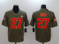 Men's Kansas City Chiefs Karim Hunt #27 Brown Game Jersey1