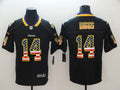 Men's Minnesota Vikings Stefon Diggs #14 Black Game Player Jersey1