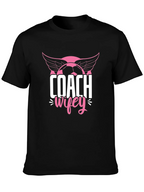 Coach Wifey Soccer T-Shirt - Novelty Graphic Tee