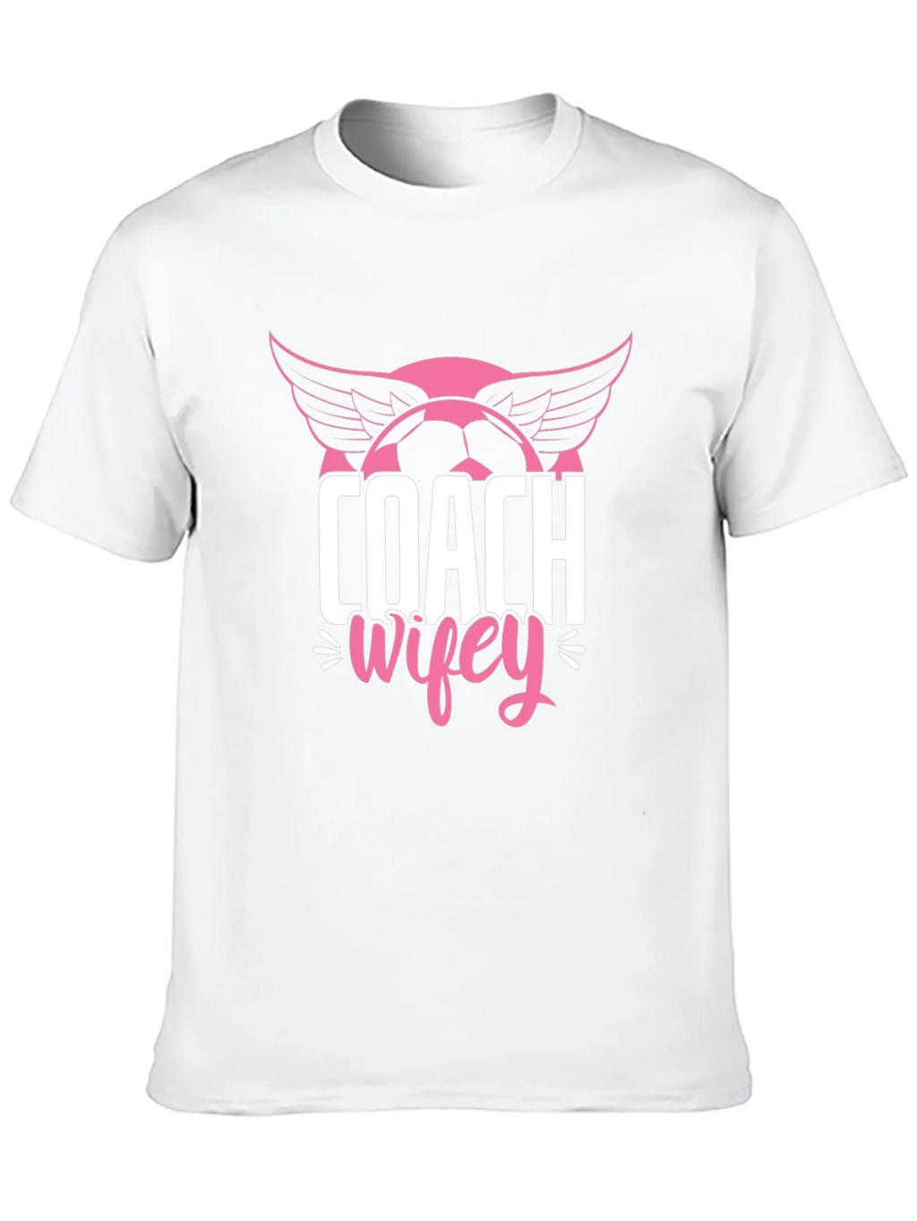 Coach Wifey Soccer T-Shirt - Novelty Graphic Tee