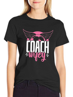 Coach Wifey Soccer T-Shirt - Novelty Graphic Tee