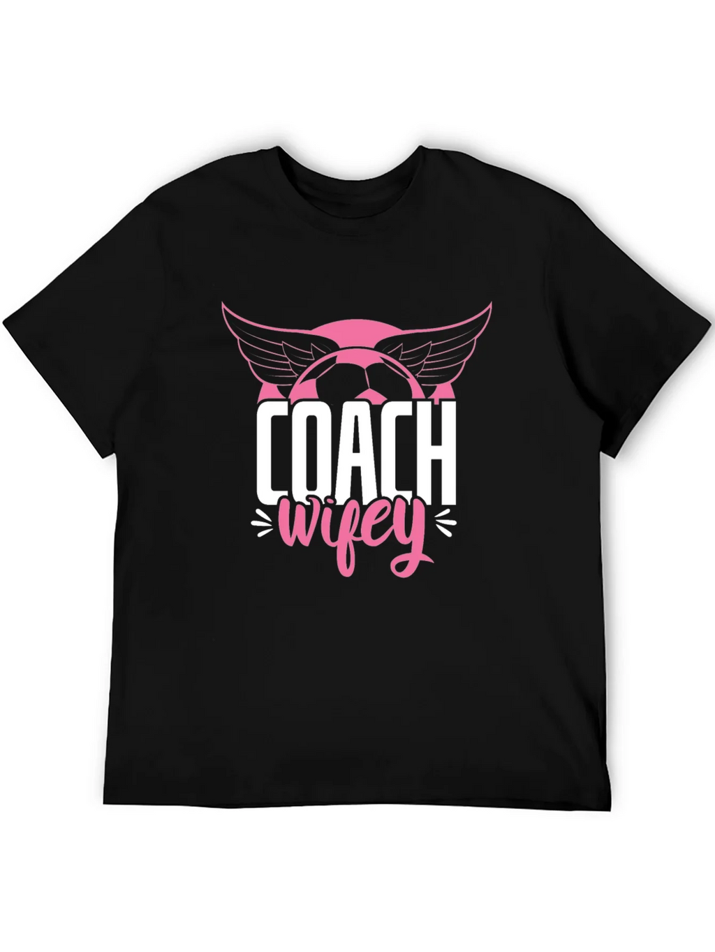 Coach Wifey Soccer T-Shirt - Novelty Graphic Tee