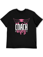 Coach Wifey Soccer T-Shirt - Novelty Graphic Tee