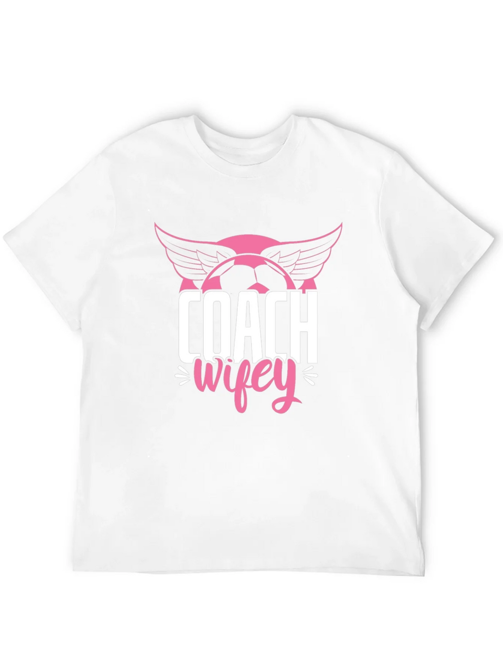Coach Wifey Soccer T-Shirt - Novelty Graphic Tee