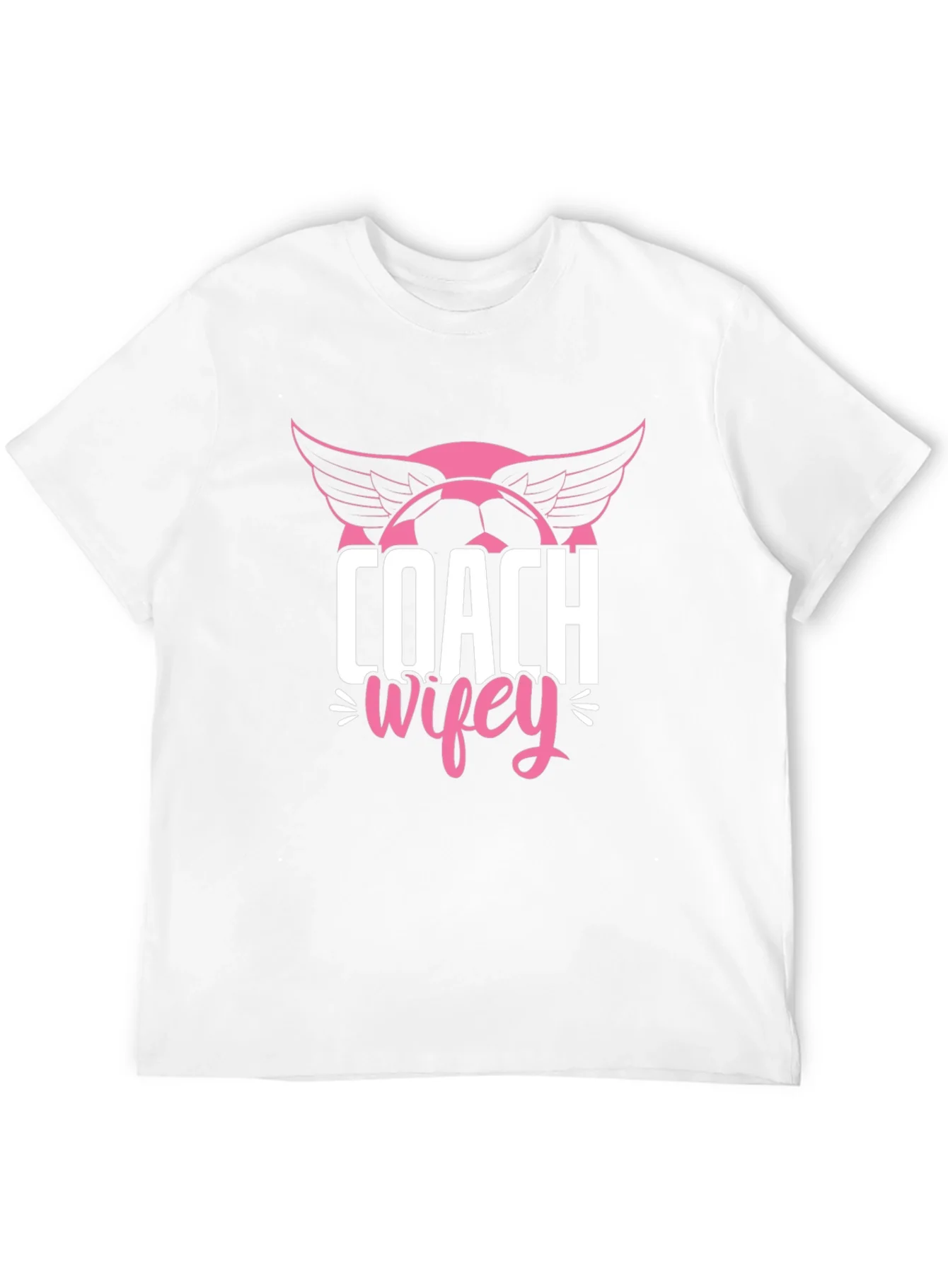 Coach Wifey Soccer T-Shirt - Novelty Graphic Tee