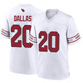 A.Cardinals #20 DeeJay Dallas Player White Home Game Football Jerseys