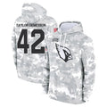 A.Cardinals #42 Dadrion Taylor-Demerson Player Camo Salute to Service Hoodies Football Jerseys