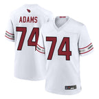 A.Cardinals #74 Isaiah Adams Player White Home Game Football Jerseys
