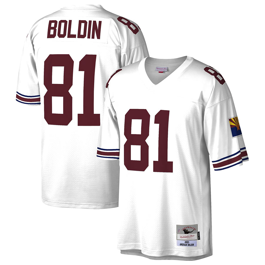 A.Cardinals #81 Anquan Boldin Player  White Legacy Replica Football Jerseys