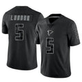 A.Falcons #5 Drake London Player Black RFLCTV Limited Football Jerseys