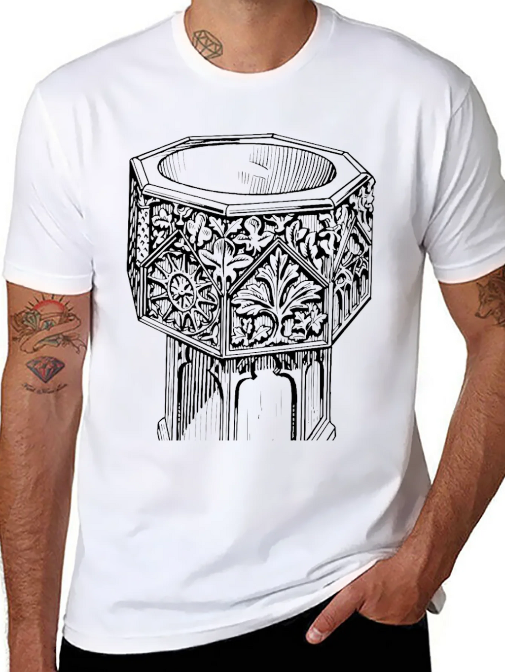 Ornate Font Graphic T-Shirt