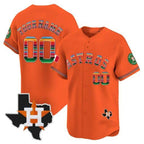 Custom Houston Astros Mexico Texas Patch Vapor Premier Limited ¨C All Stitched Baseball Jersey
