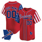 Custom Atlanta Braves 2024 Independence Day Vapor Premier Limited V2 ¨C All Stitched Baseball Jersey