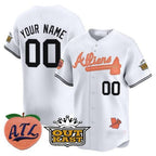 Custom Atlanta Braves Atliens & Peach Vapor Premier Limited ¨C All Stitched Baseball Jersey