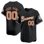 Custom Atlanta Braves Peaches n¡¯ Cream Vapor Premier Limited ¨C All Stitched Baseball Jersey