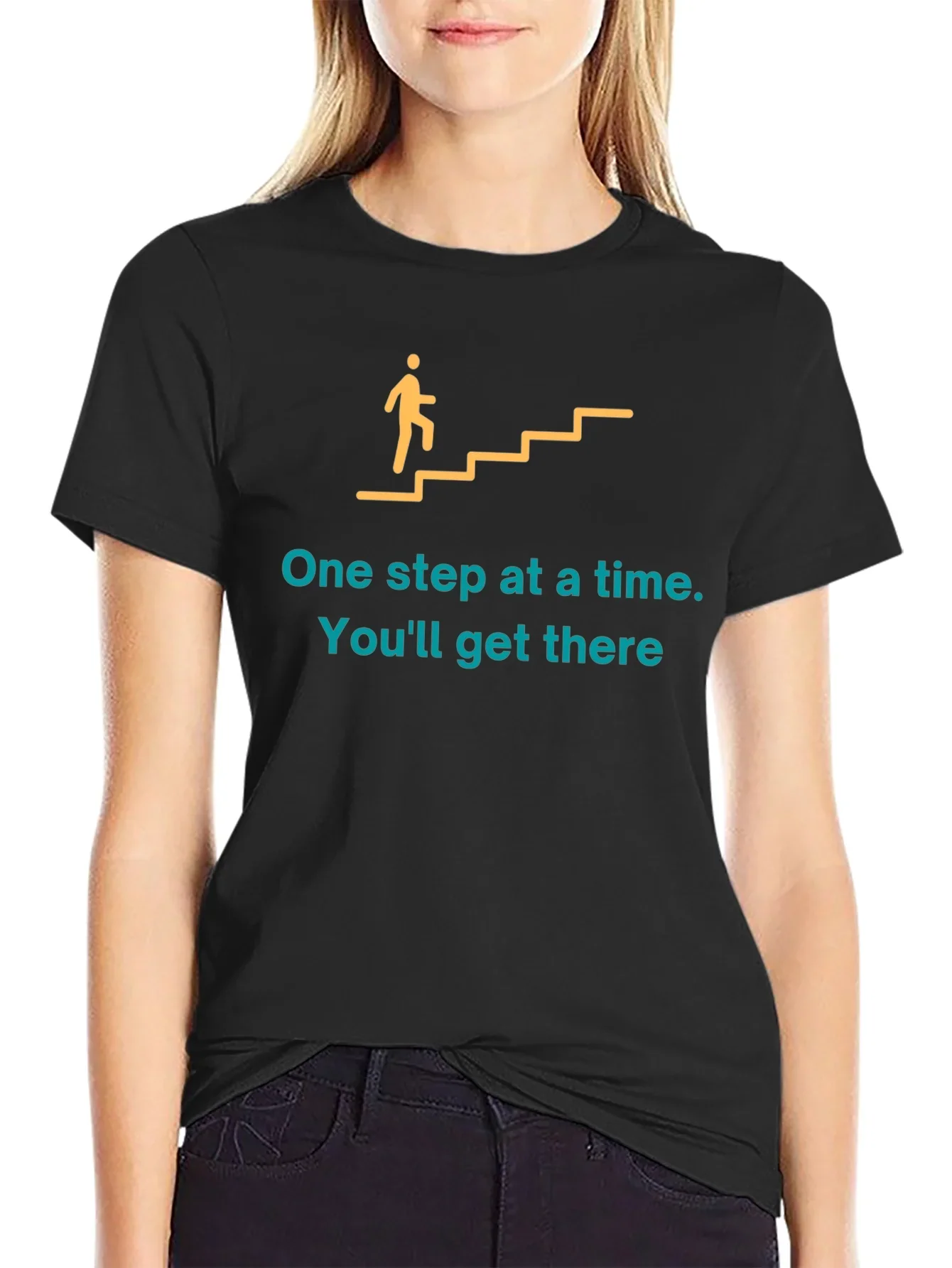 Motivational Graphic T-Shirt: One Step at a Time