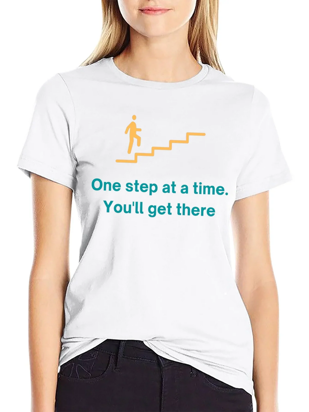 Motivational Graphic T-Shirt: One Step at a Time