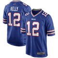 B.Bills #12 Jim Kelly Player Royal Game Replica Football Jerseys