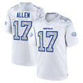 B.Bills #17 Josh Allen Player White Rivalries Collection Game Football Jerseys