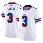 B.Bills #3 Damar Hamlin Player White Vapor F.U.S.E. Limited Football Jerseys
