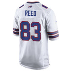 B.Bills #83 Andre Reed Player White Home Game Football Jerseys