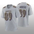 B.Ravens #89 Mark Andrews Gray Game Player Jersey Stitched American Football Jerseys