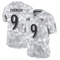 B.Ravens #9 Justin Tucker Player Arctic Camo Salute to Service Limited Football Jerseys