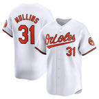 Baltimore Orioles #31 Cedric Mullins Home Limited Player Jersey - White Stitched Baseball Jersey
