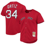Boston Red Sox #34 David Ortiz  Red Cooperstown Collection Mesh Batting Practice Jersey Baseball Jerseys