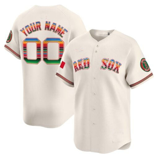 Custom Boston Red Sox Mexico Vapor Premier Limited¨C All Stitched Baseball Jersey