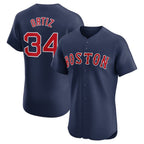 Boston Red Sox #34 David Ortiz Alternate Elite Player Jersey - Navy Stitched Baseball Jersey