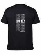 Low Key Graphic Print Black T-Shirt